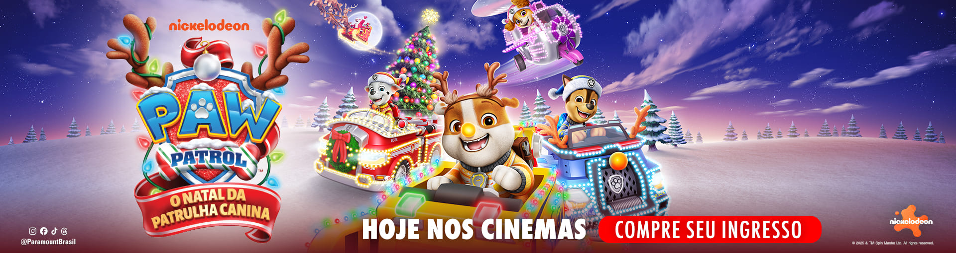 Banner: O Natal da Patrulha Canina 