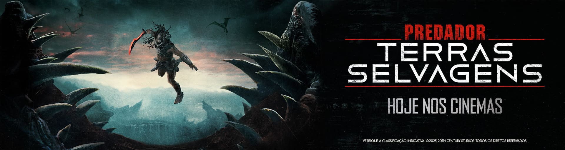 Banner: Predador: Terras Selvagens