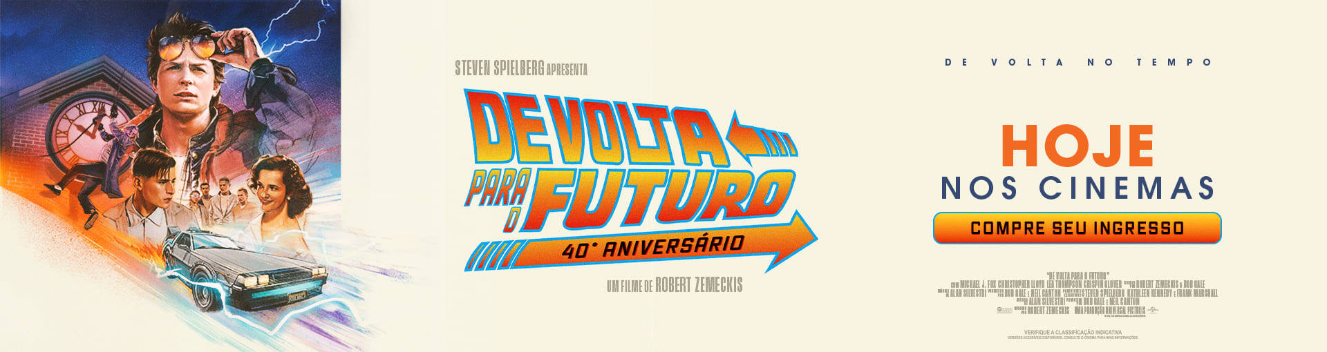 Banner: De Volta Para O Futuro (Relançamento 40º Aniversário)