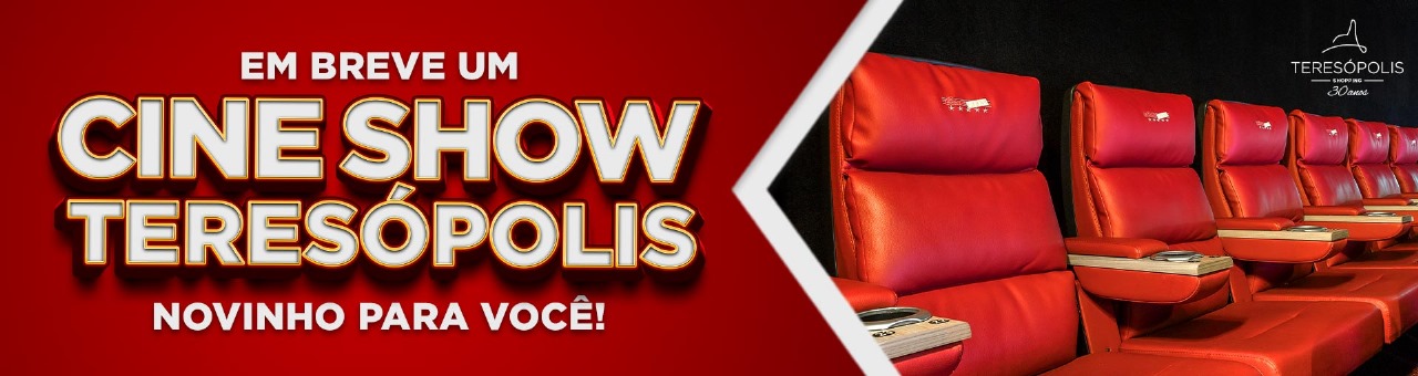 Banner notícia Inauguração Cine Show Teresópolis