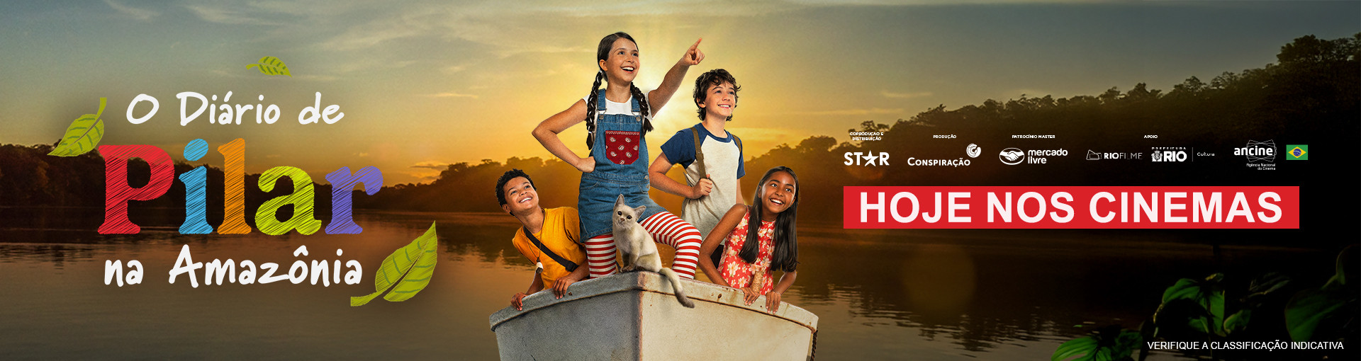 Banner: O Diário de Pilar Na Amazônia