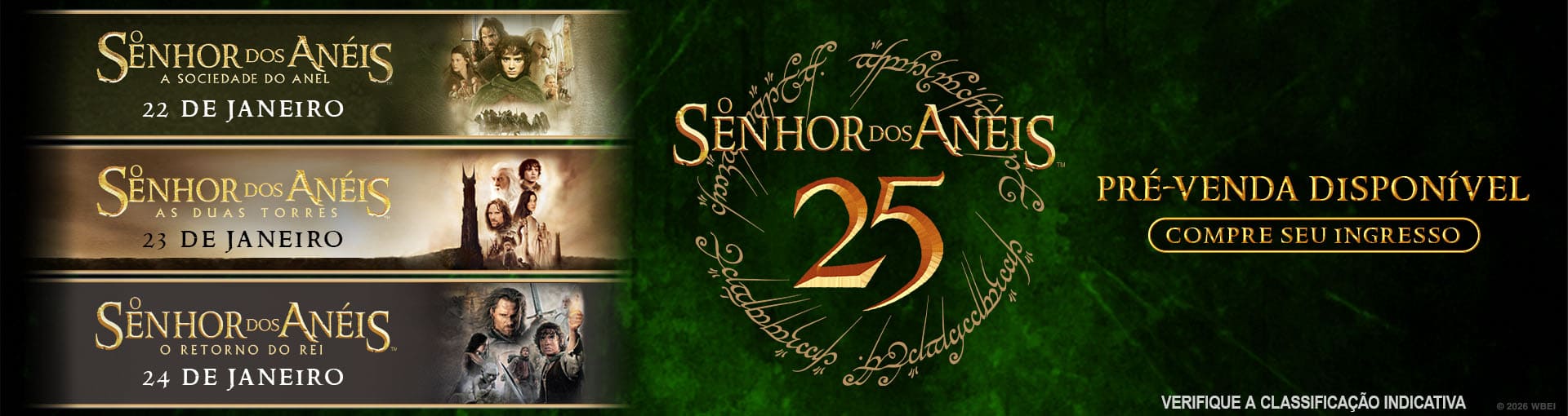 Banner: O Senhor dos Anéis: O Retorno do Rei (Relançamento)