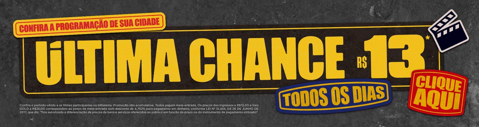 Banner: Promoção Última Chance - Salas Sem Gold