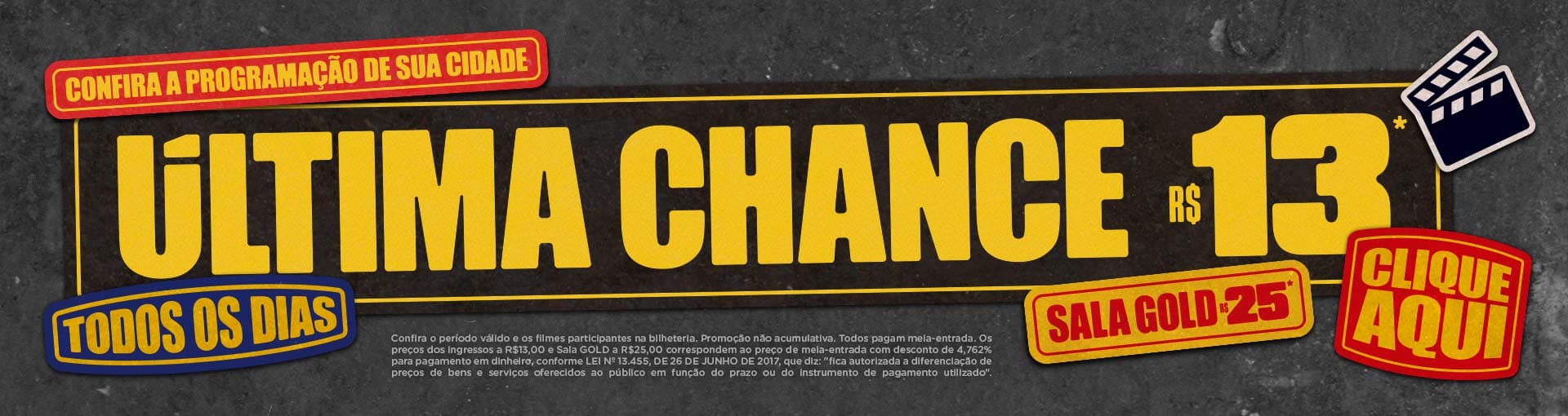 Banner: Promoção Última Chance - Salas com Gold